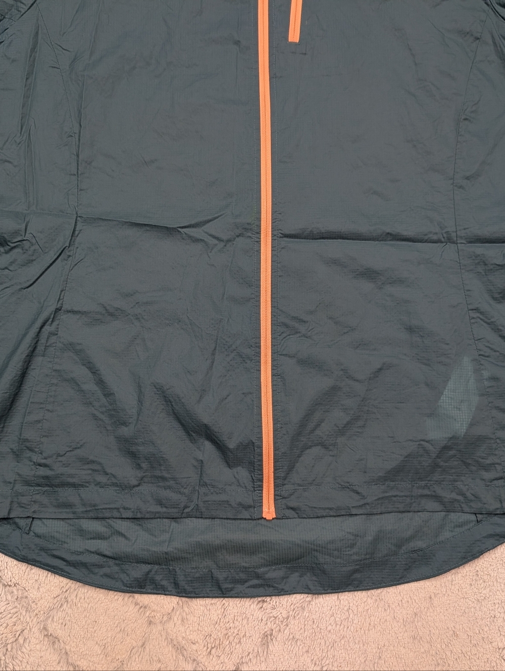 Patagonia Jacket Womens XL Green Teal Houdini Windbreaker Hood Light Packable - Picture 3 of 9